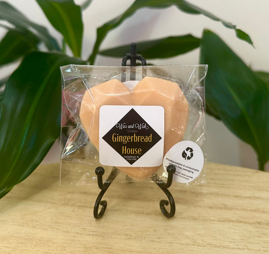 Gingerbread House - Large Heart EcoSoya Wax Melt