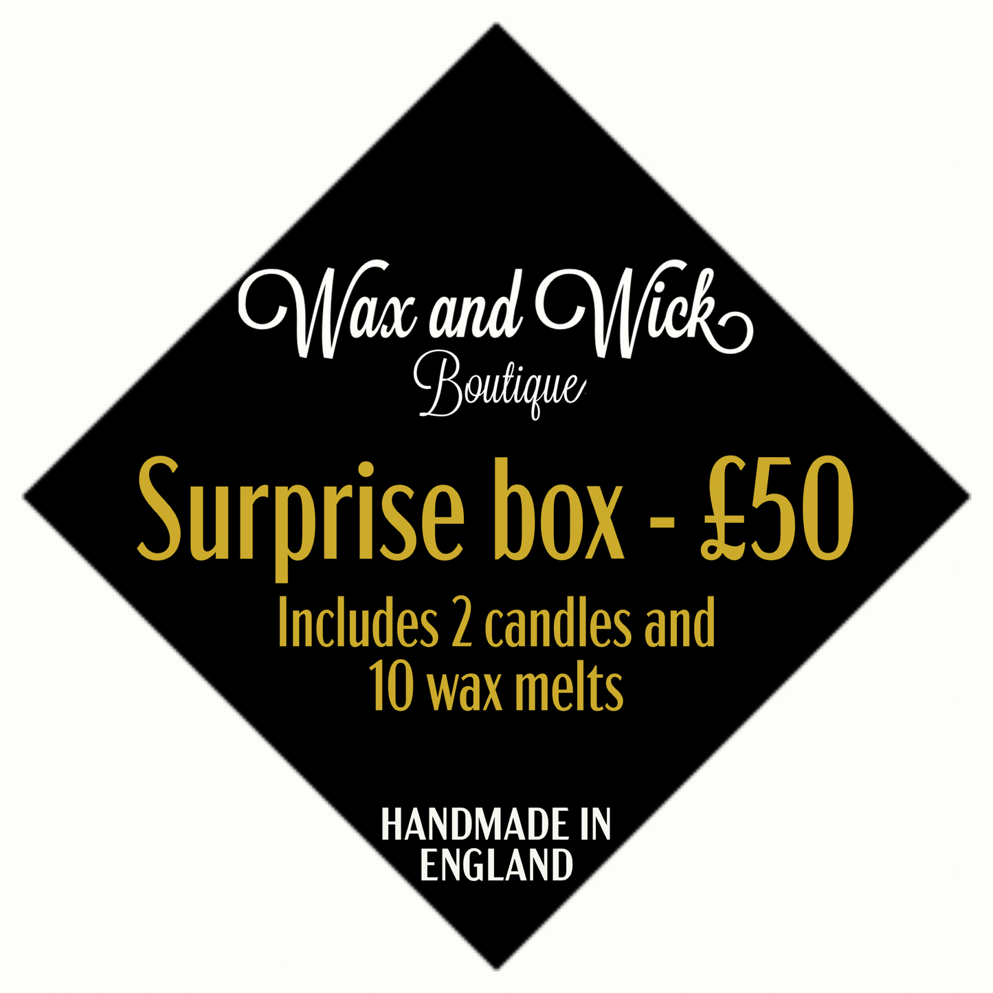 £50 Surprise box - includes 2 candles and 10 wax melts