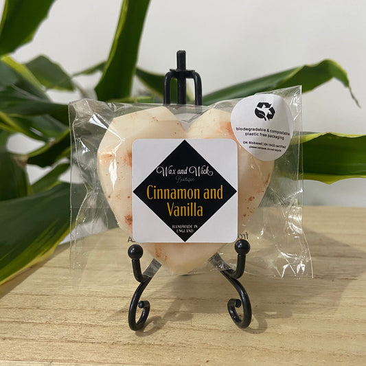 Cinnamon and Vanilla - Large Heart EcoSoya Wax Melt