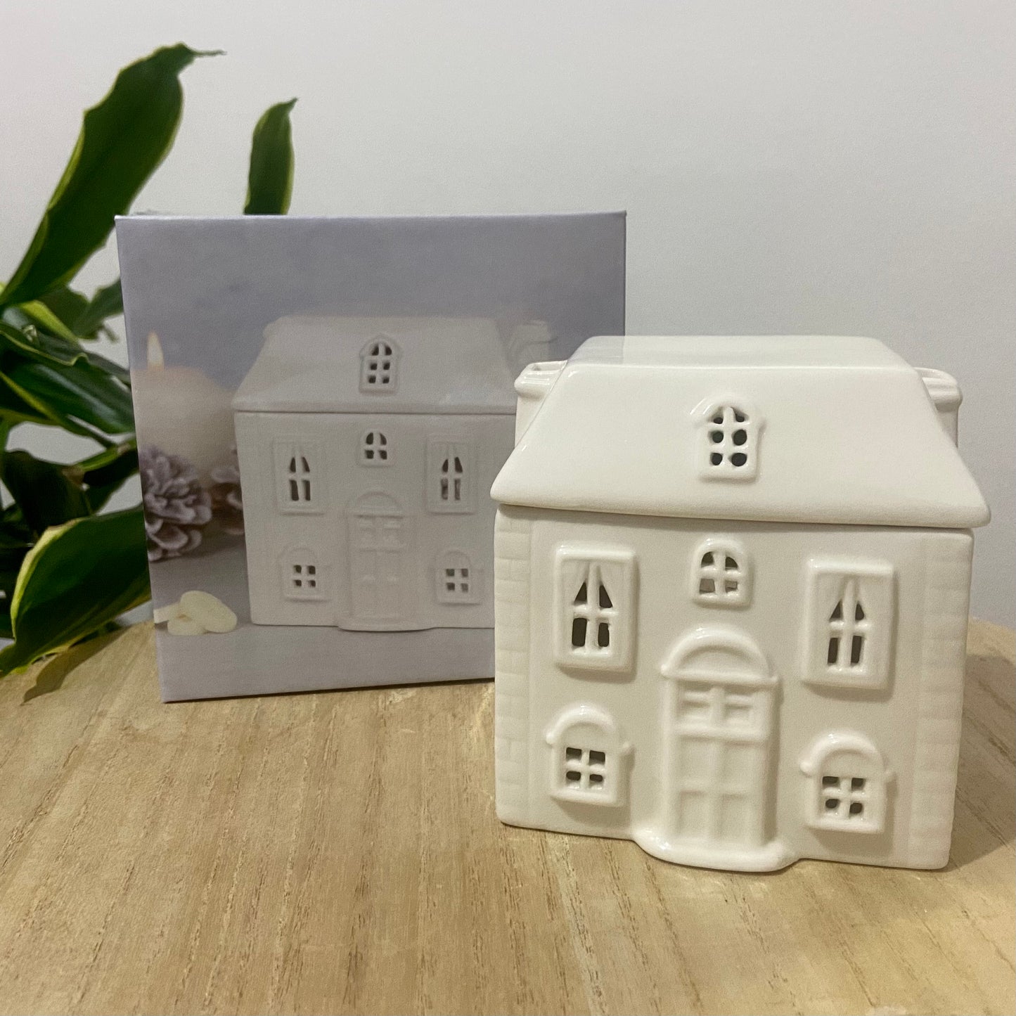 White ceramic House Wax Burner