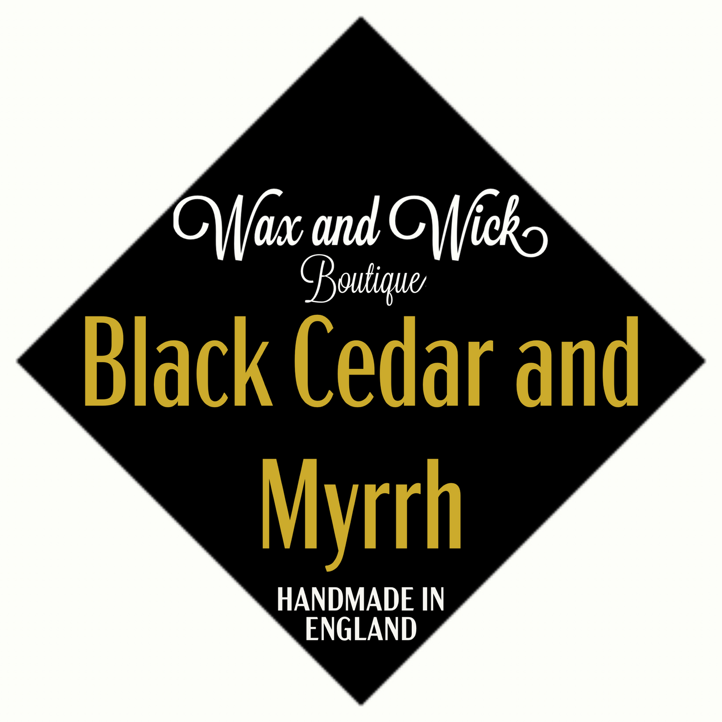 Black Cedar and Myrrh - Large Heart EcoSoya Wax Melt