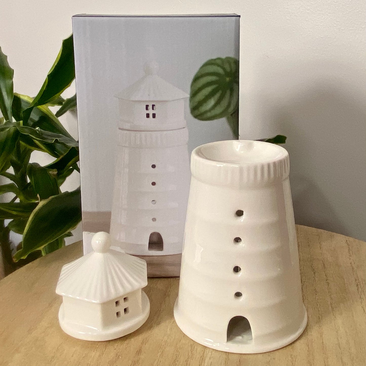 White Lighthouse Wax Burner