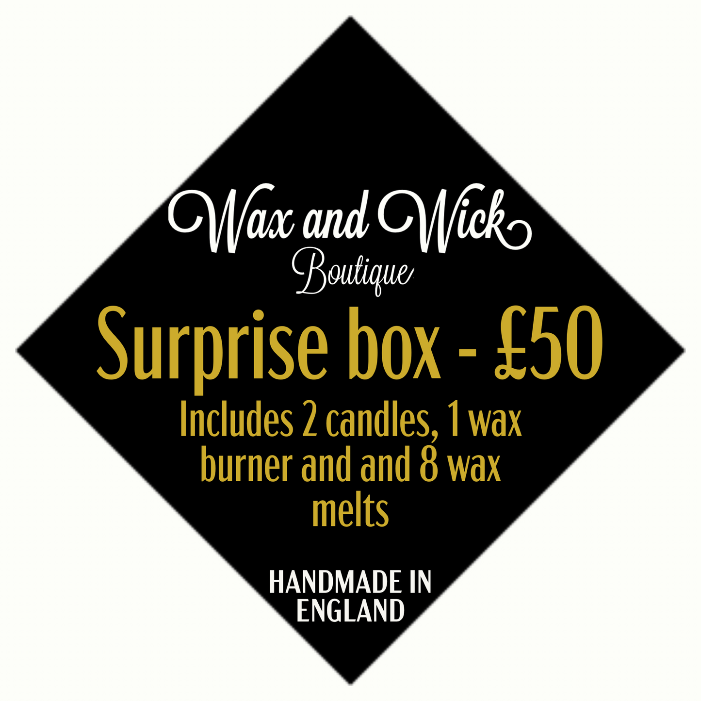 £50 Surprise Box - includes 2 candles, 1 wax burner and 8 wax melts