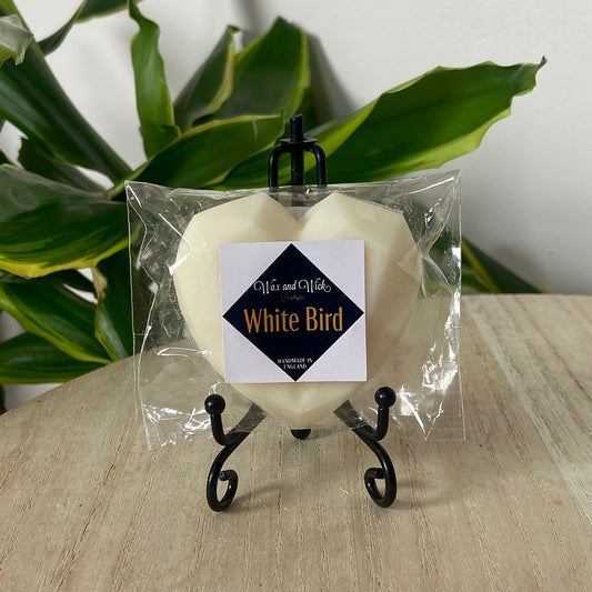 White Bird - Large heart EcoSoya Wax Melt